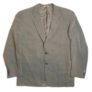 Sogno Suit Sport Coat Blazer Jacket Mens 40R Gray 2 Button Wool Italy Made